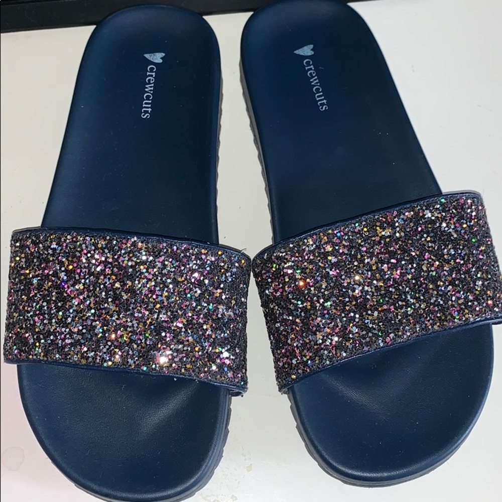 CREWCUTS GLITTER SLIDES